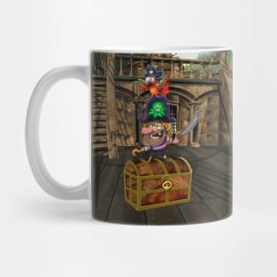 Pirate guarding a treasure Mug